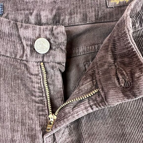 COH Cord Jeans #86 The Sienna Jeans Low Waist Straight Leg in Dark Brown Size 27 - Picture 3 of 9